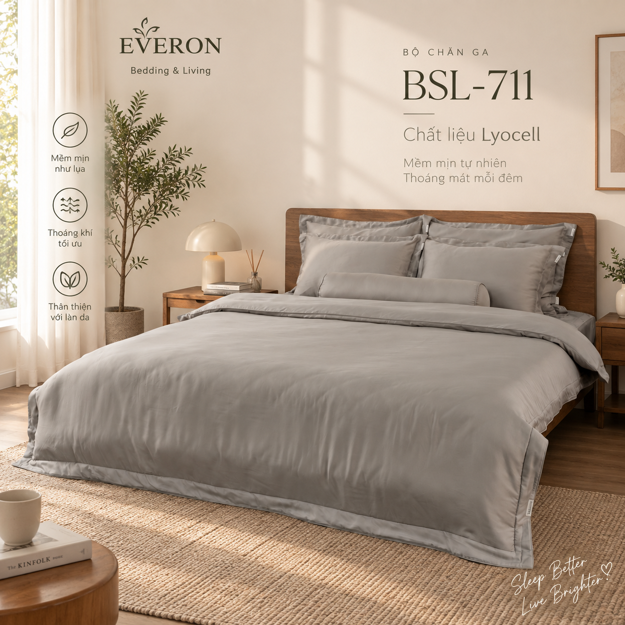 Bộ chăn ga Everon Basic BSL-711