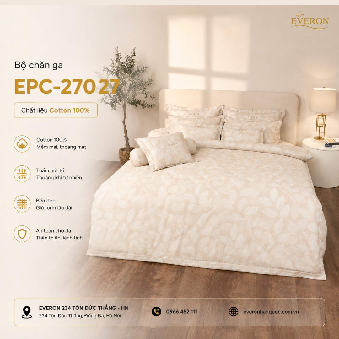 Bộ chăn ga Everon EPC-27027