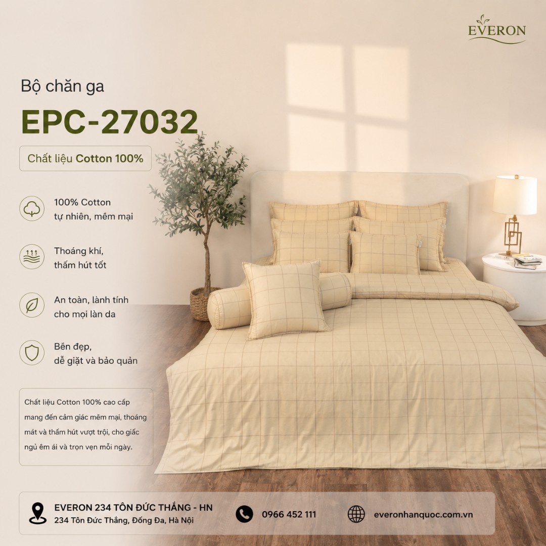Bộ chăn ga Everon EPC-27032