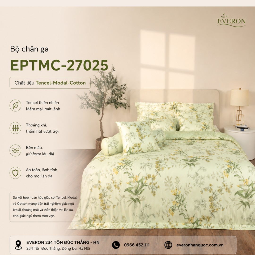 Bộ chăn ga Everon EPMOC-27025