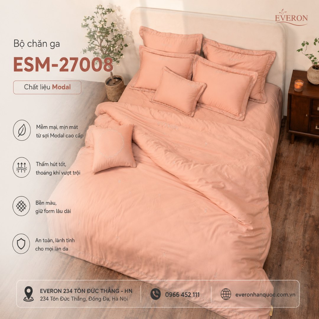 Bộ chăn ga Everon ESMOC-27008