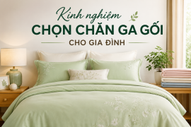 Kinh nghiệm chọn chăn ga gối cho gia đình