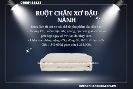 Ruột Chăn Xơ Đậu Nành