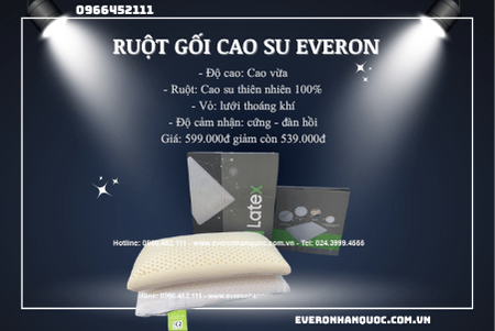Ruột gối cao su Everon Latex